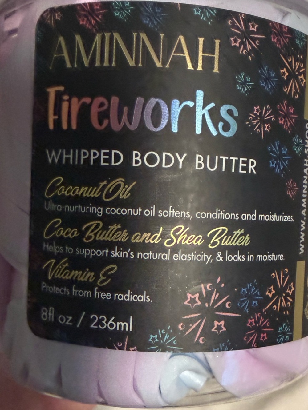 AMINNAH “Fireworks” Whipped Body Butter - Limited Edition!! - Picture 2 of 4